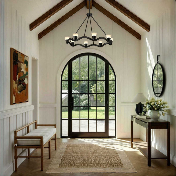 Crystorama - VNC-6508-NB - LED Chandelier - Vance - Bronze Noir
