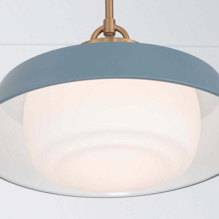 Crystorama - XAN-8006-VG-BL - One Light Pendant - Xander - Vibrant Gold
