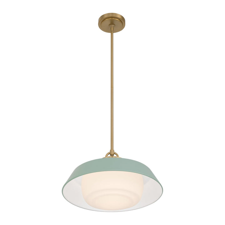 Crystorama - XAN-8006-VG-GR - One Light Pendant - Xander - Vibrant Gold