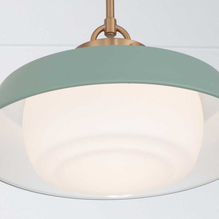 Crystorama - XAN-8006-VG-GR - One Light Pendant - Xander - Vibrant Gold