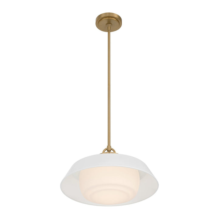 Crystorama - XAN-8006-VG-WH - One Light Pendant - Xander - Vibrant Gold