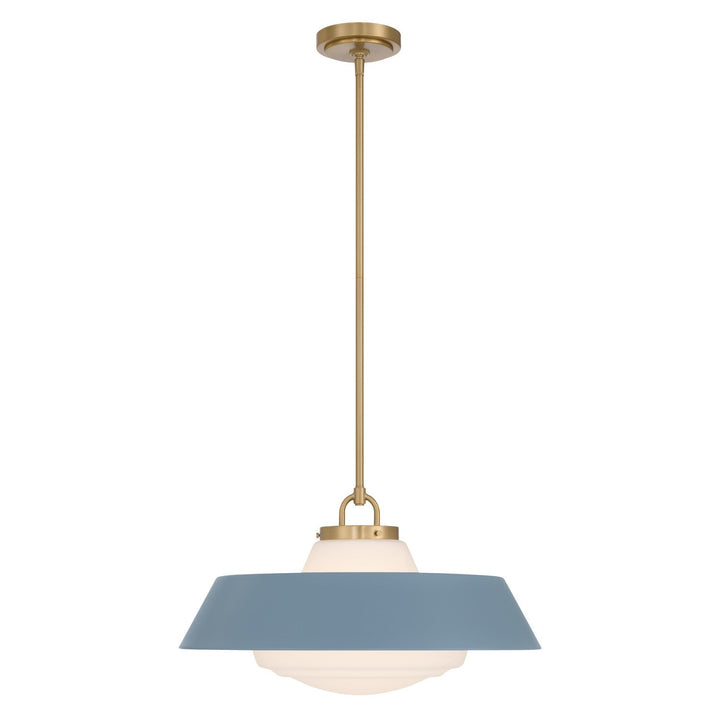 Crystorama - XAN-8009-VG-BL - Three Light Pendant - Xander - Vibrant Gold