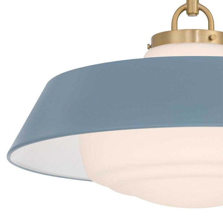 Crystorama - XAN-8009-VG-BL - Three Light Pendant - Xander - Vibrant Gold
