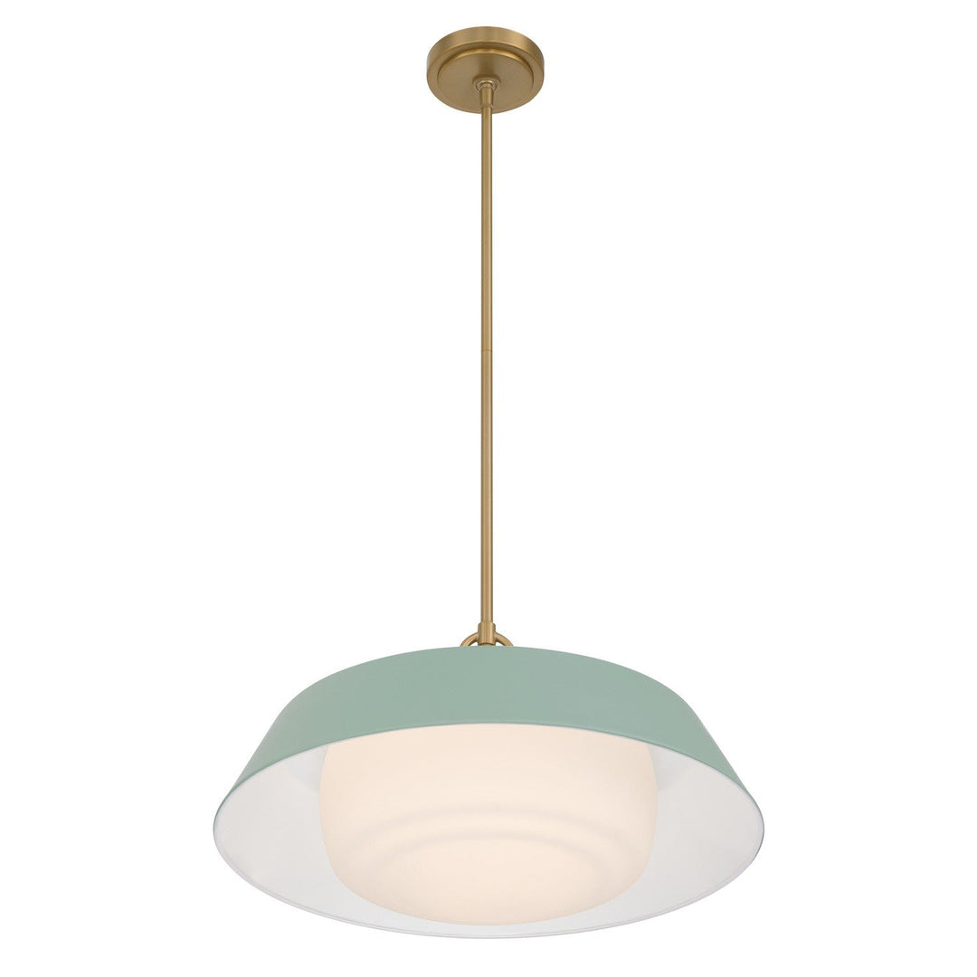 Crystorama - XAN-8009-VG-GR - Three Light Pendant - Xander - Vibrant Gold