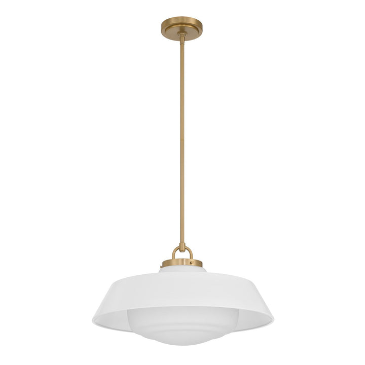 Crystorama - XAN-8009-VG-WH - Three Light Pendant - Xander - Vibrant Gold