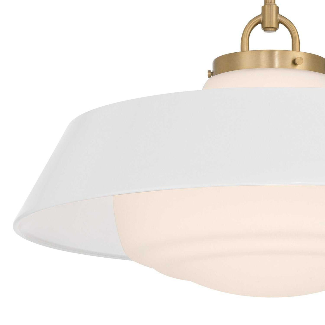 Crystorama - XAN-8009-VG-WH - Three Light Pendant - Xander - Vibrant Gold