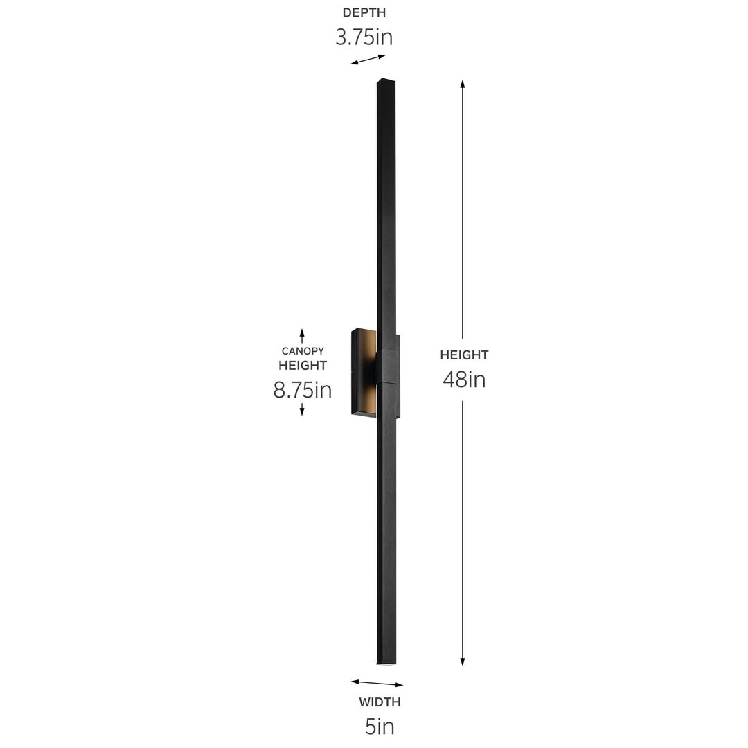 Kichler Canada - 59149BKTLED - LED Outdoor Wall Mount - Nocar - Textured Black