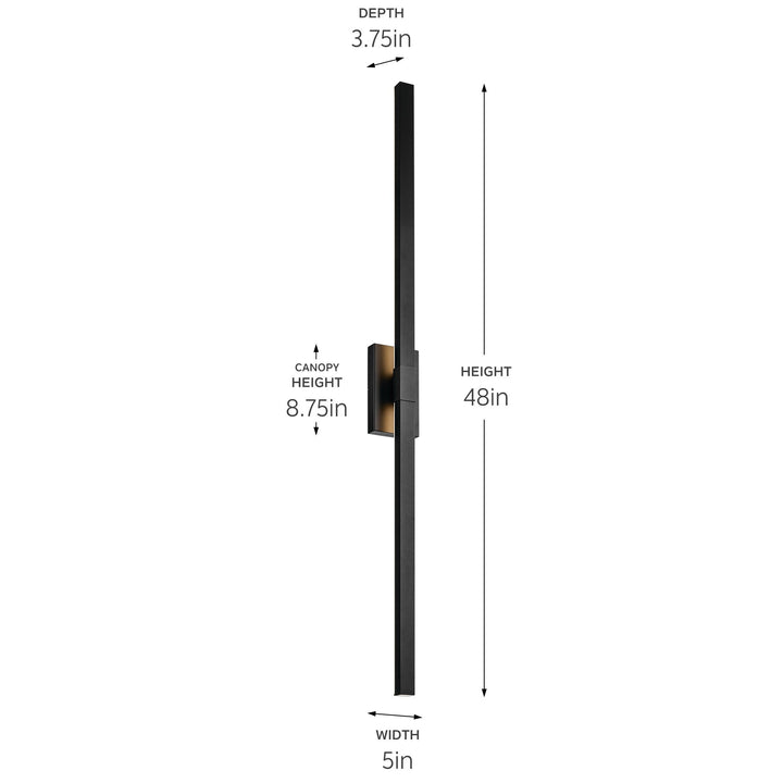 Kichler Canada - 59149BKTLED - LED Outdoor Wall Mount - Nocar - Textured Black