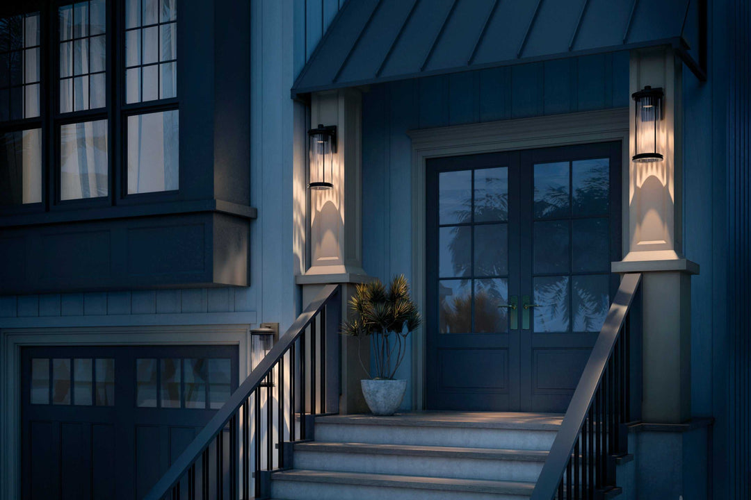 Kichler Canada - 59024BKDS - One Light Outdoor Wall Mount - Barras - Black