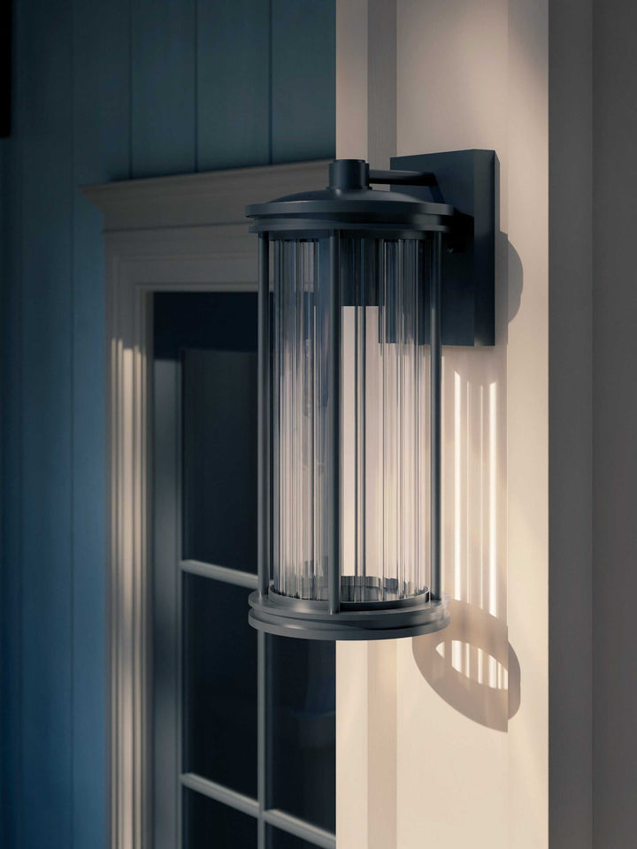 Kichler Canada - 59023BKDS - One Light Outdoor Wall Mount - Barras - Black