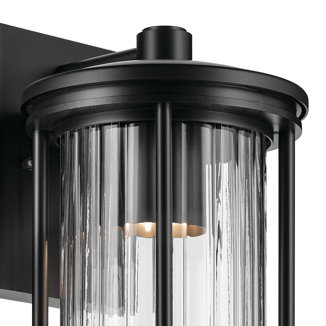 Kichler Canada - 59023BKDS - One Light Outdoor Wall Mount - Barras - Black