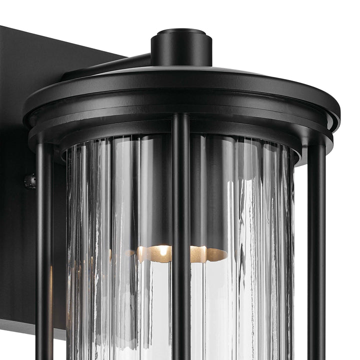 Kichler Canada - 59023BKDS - One Light Outdoor Wall Mount - Barras - Black