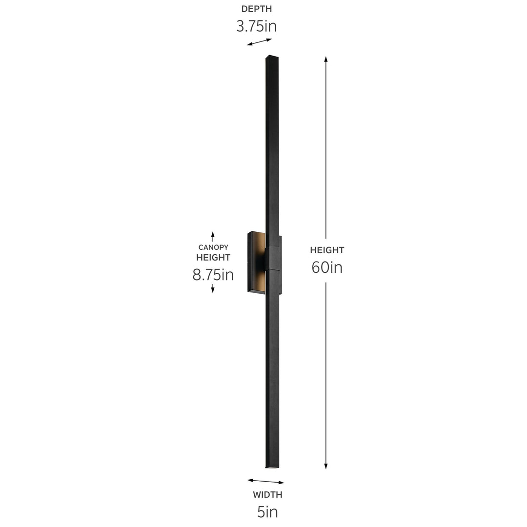 Kichler Canada - 59150BKTLED - LED Outdoor Wall Mount - Nocar - Textured Black