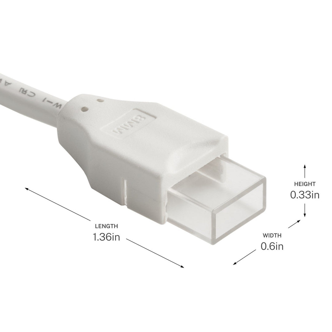 Kichler Canada - 3CTWS6WH - Tape Connector - Wet Tape Accessories - White