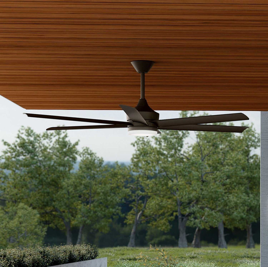 Solen 65" Ceiling Fan in Satin Natural Bronze Kichler Canada