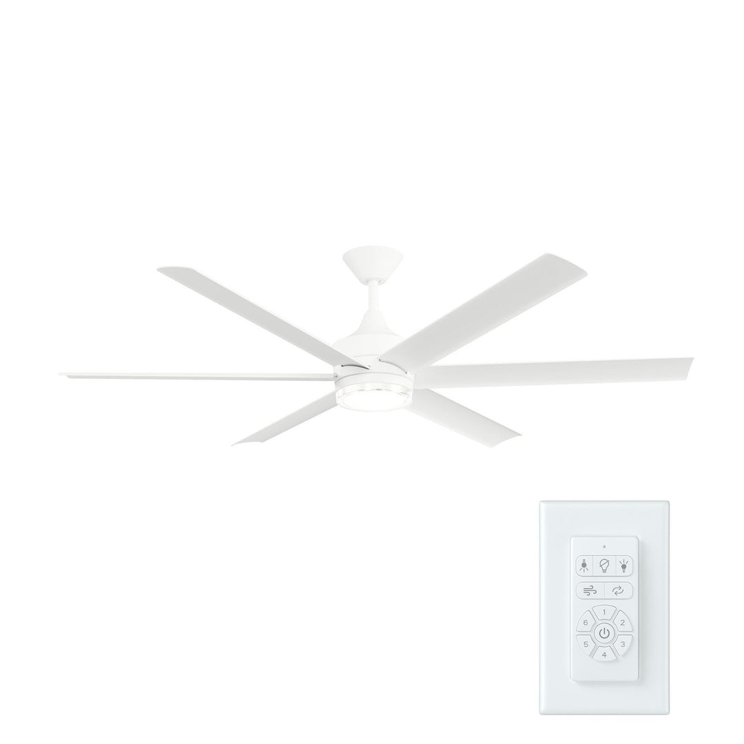 Solen 65" Ceiling Fan in Matte White Kichler Canada