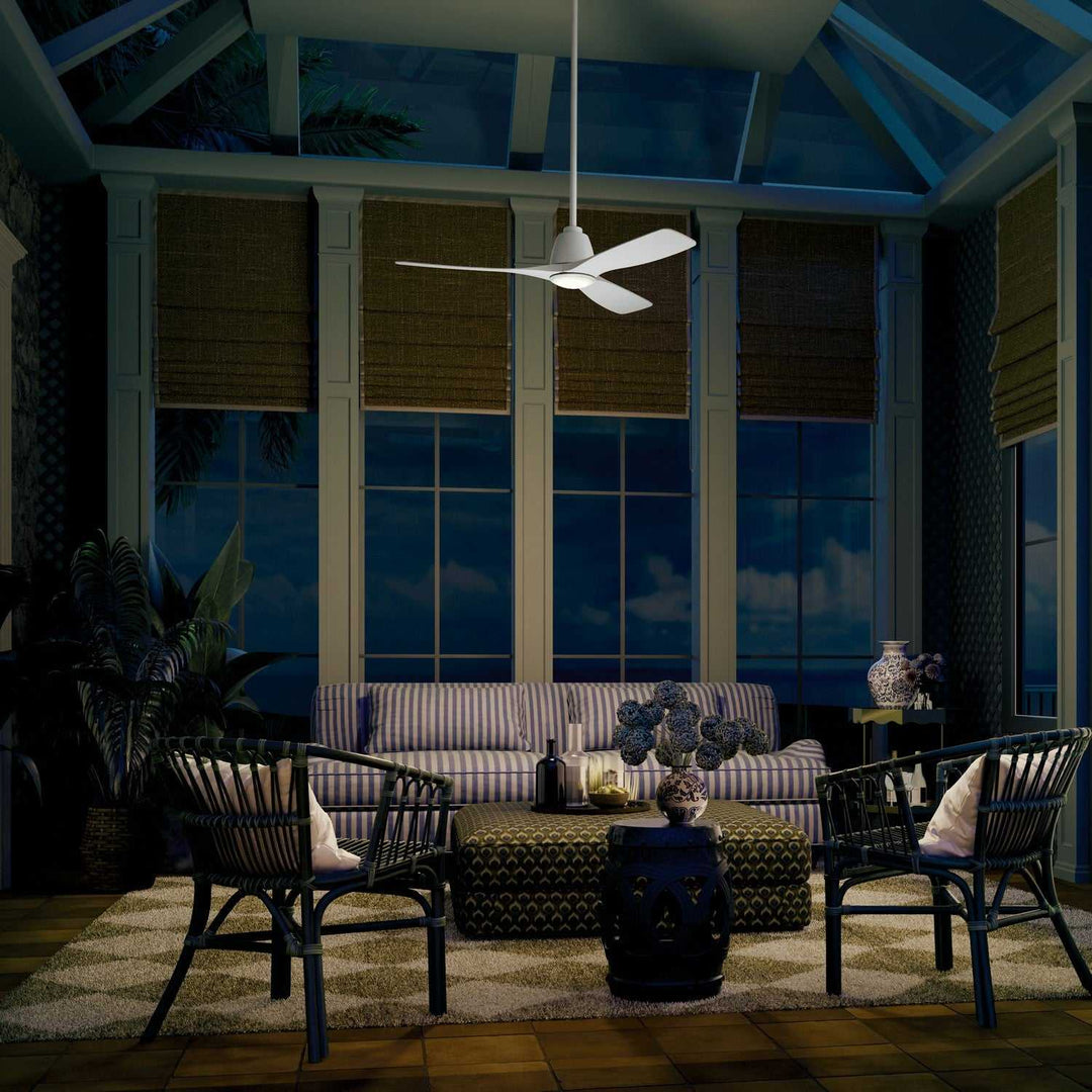 Kichler Canada - 300054-MWH - 54" Ceiling Fan - Volos Ii - Matte White