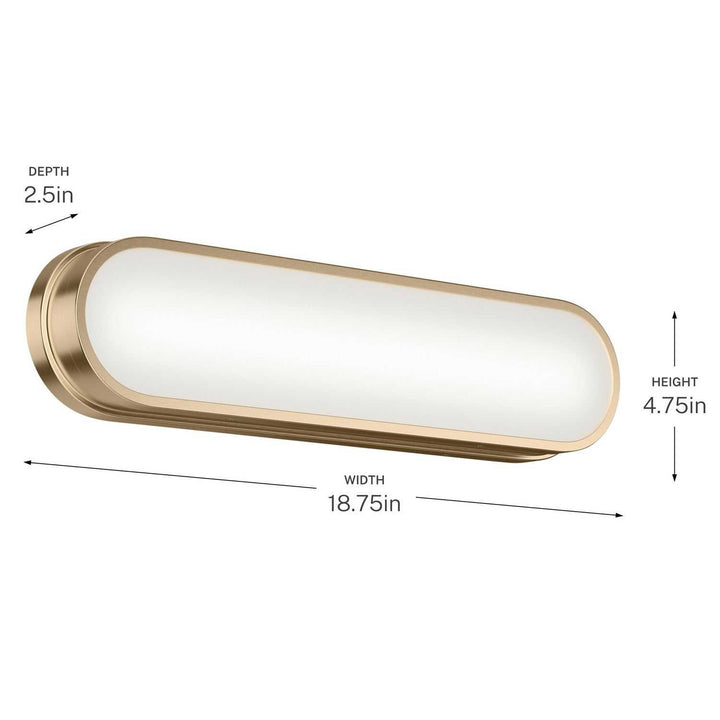 Kichler Canada - 55246CPZLED - LED Bath Bar - Daines - Champagne Bronze