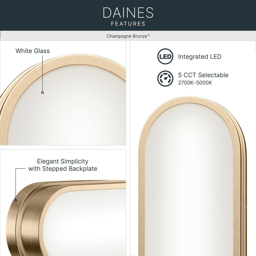 Kichler Canada - 55246CPZLED - LED Bath Bar - Daines - Champagne Bronze