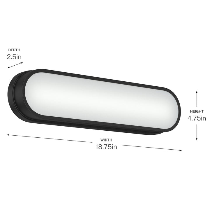 Kichler Canada - 55246BKLED - LED Bath Bar - Daines - Black