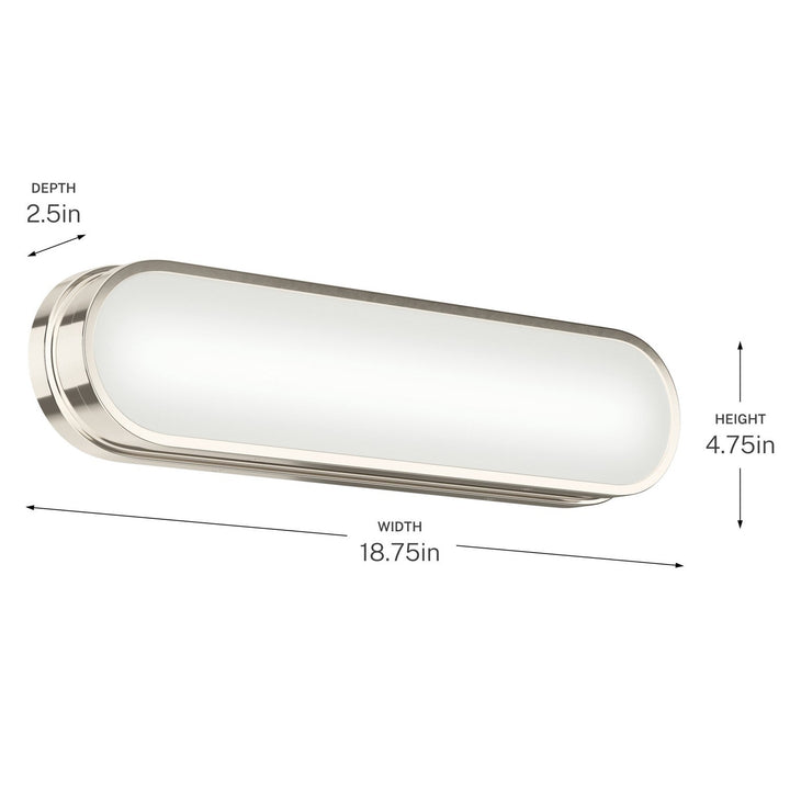 Kichler Canada - 55246PNLED - LED Bath Bar - Daines - Polished Nickel