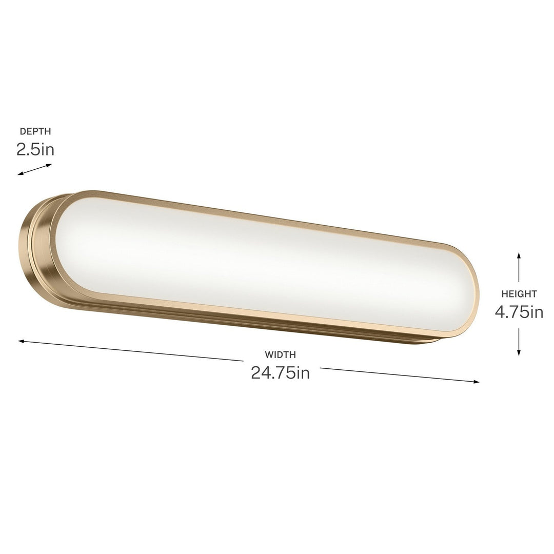 Kichler Canada - 55247CPZLED - LED Bath Bar - Daines - Champagne Bronze