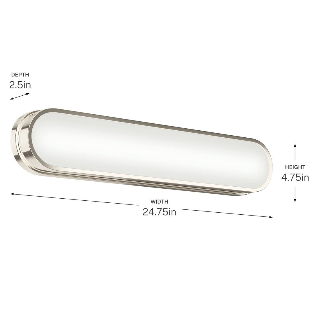 Kichler Canada - 55247PNLED - LED Bath Bar - Daines - Polished Nickel
