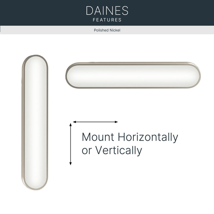 Kichler Canada - 55247PNLED - LED Bath Bar - Daines - Polished Nickel