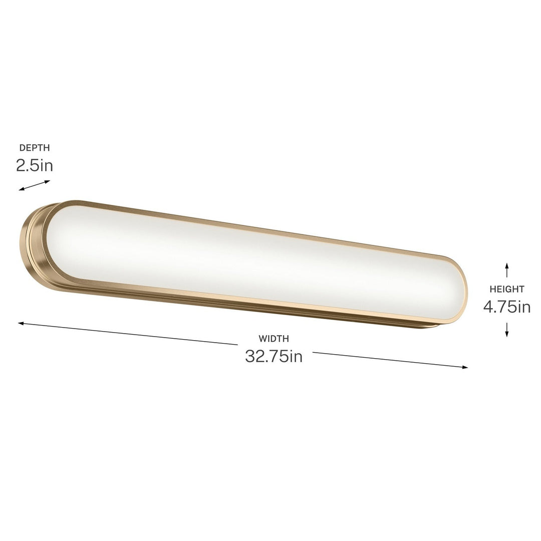 Kichler Canada - 55248CPZLED - LED Bath Bar - Daines - Champagne Bronze