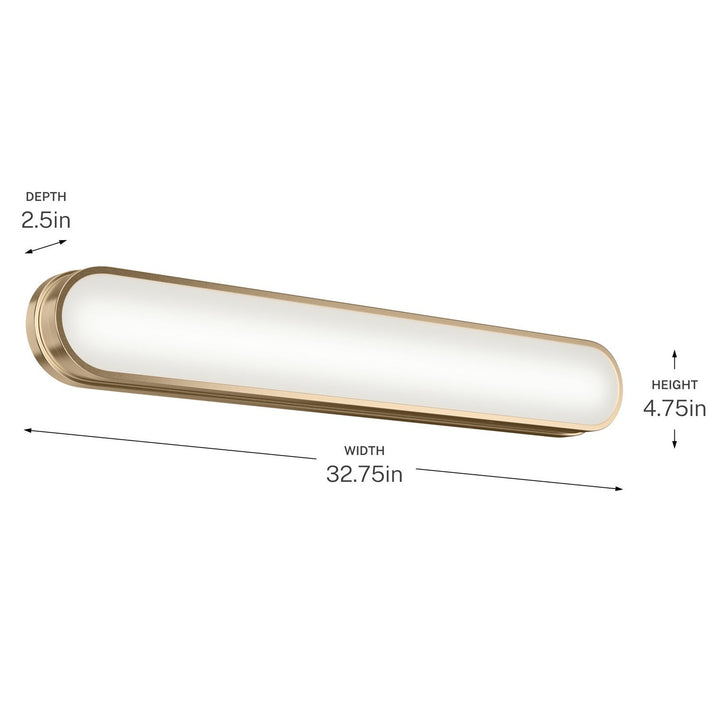 Kichler Canada - 55248CPZLED - LED Bath Bar - Daines - Champagne Bronze