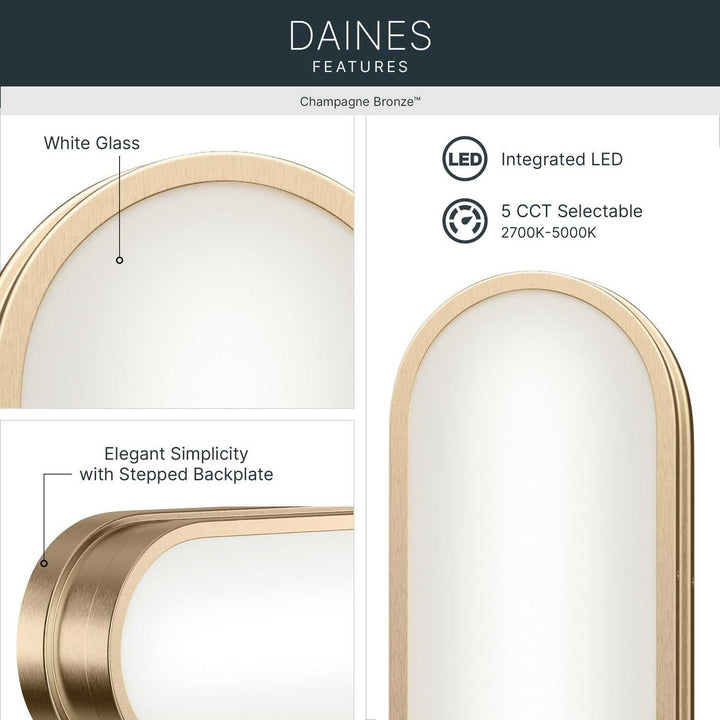 Kichler Canada - 55248CPZLED - LED Bath Bar - Daines - Champagne Bronze