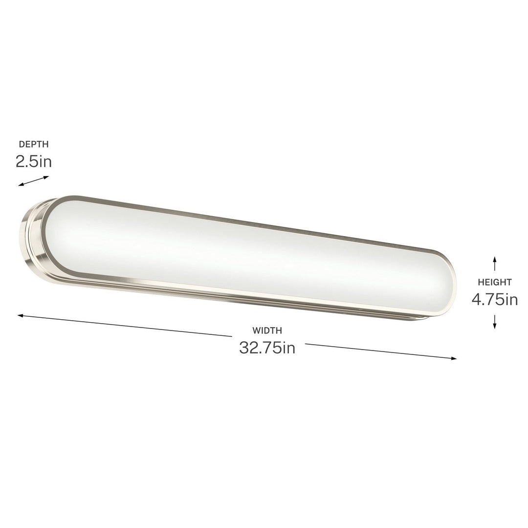 Kichler Canada - 55248PNLED - LED Bath Bar - Daines - Polished Nickel