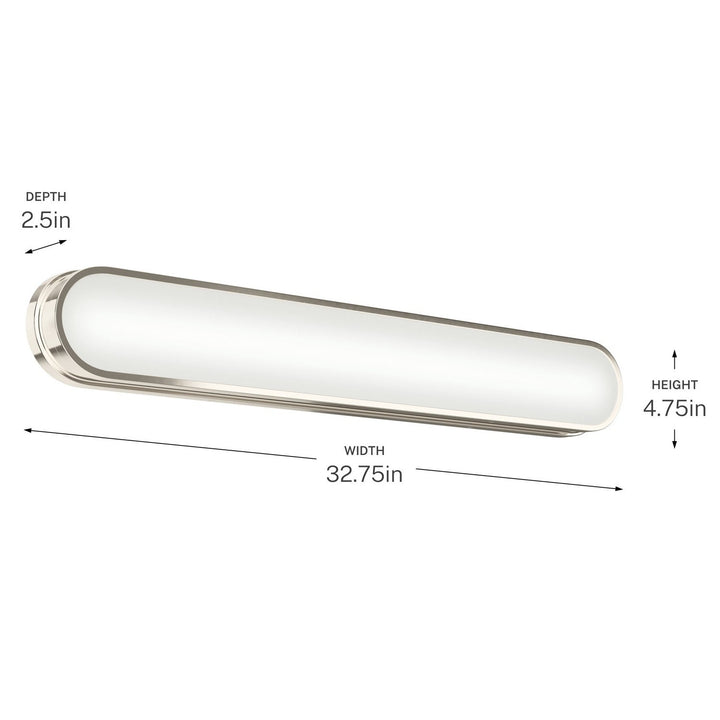 Kichler Canada - 55248PNLED - LED Bath Bar - Daines - Polished Nickel