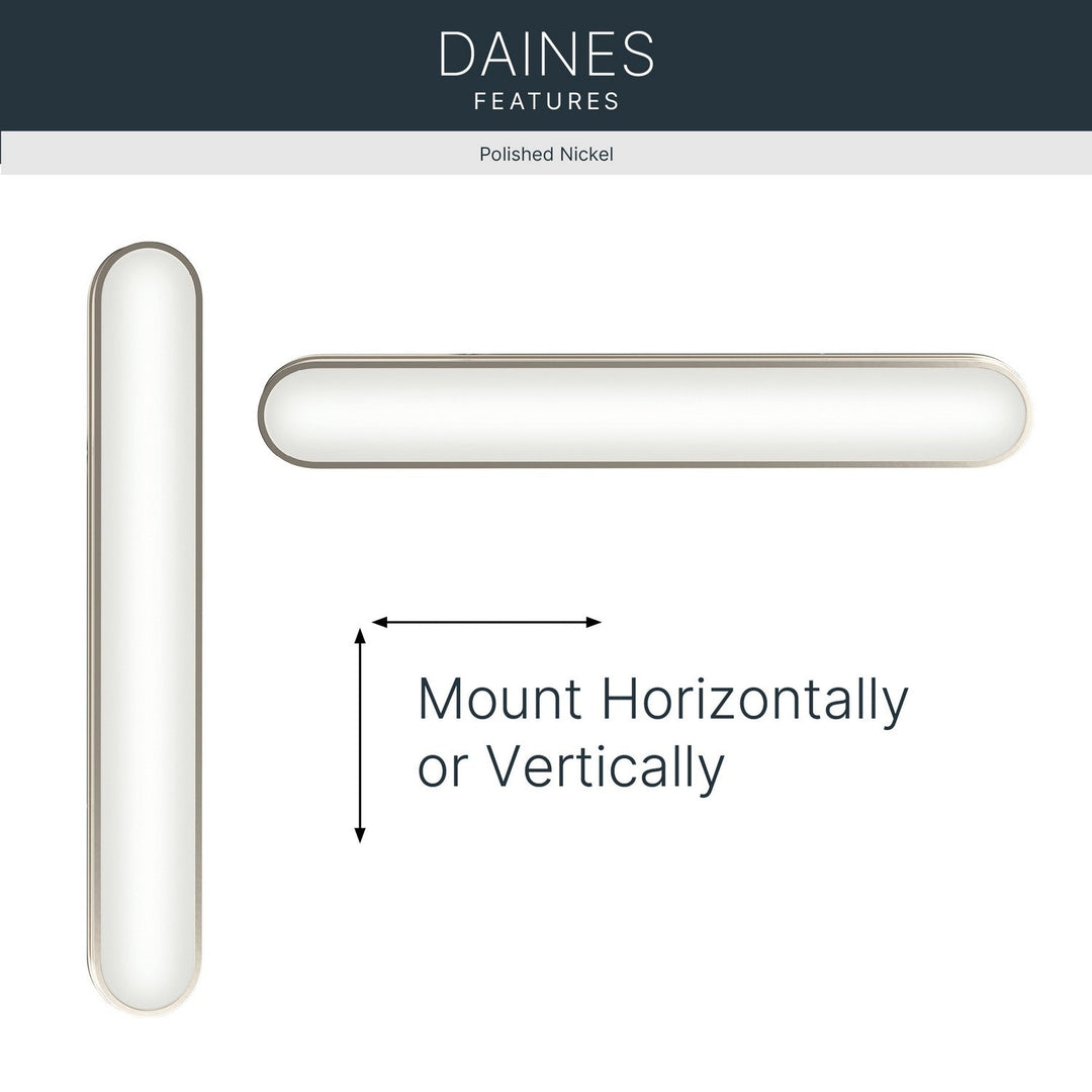 Kichler Canada - 55248PNLED - LED Bath Bar - Daines - Polished Nickel