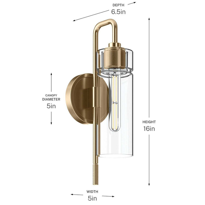 Kichler Canada - 55250CPZ - One Light Wall Sconce - Niccol - Champagne Bronze