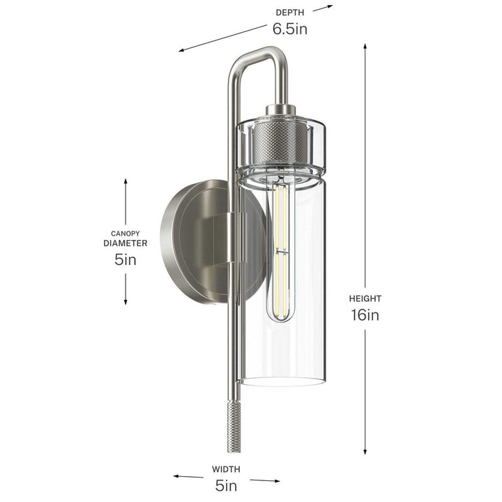 Kichler Canada - 55250NI - One Light Wall Sconce - Niccol - Brushed Nickel