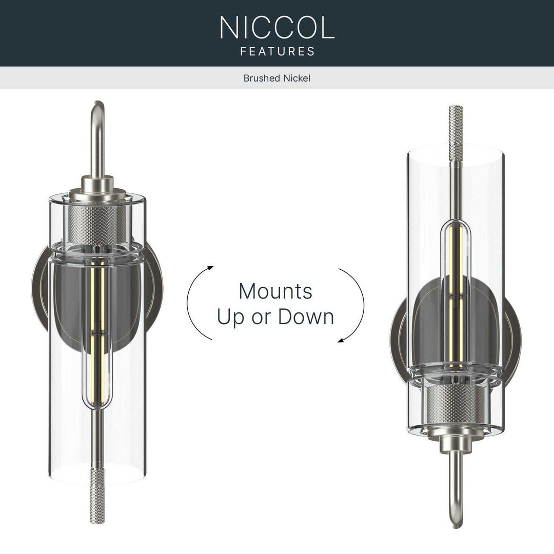 Kichler Canada - 55250NI - One Light Wall Sconce - Niccol - Brushed Nickel