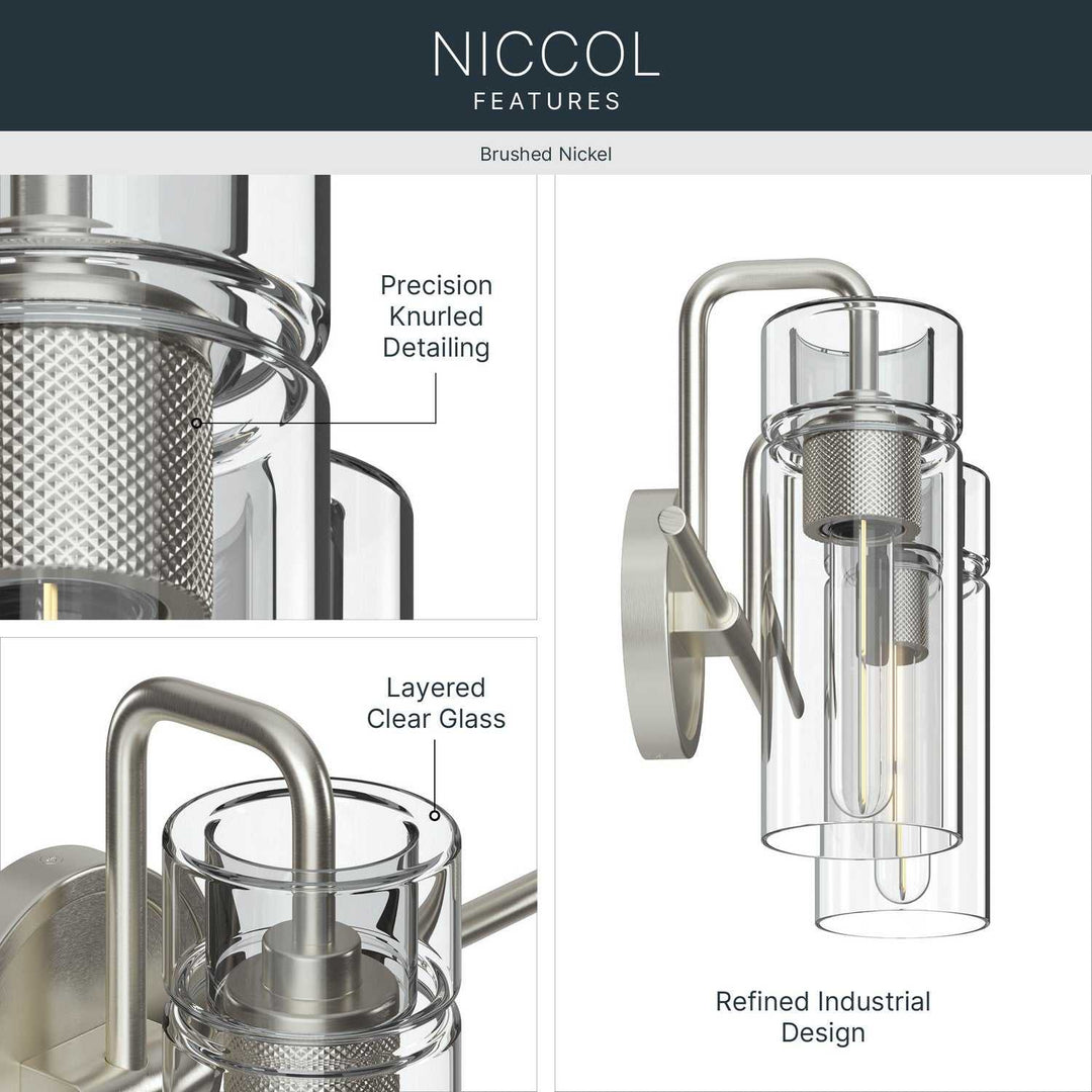 Kichler Canada - 55251NI - Two Light Bath - Niccol - Brushed Nickel