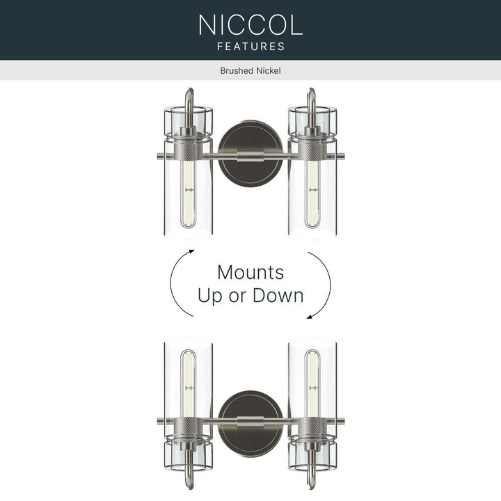 Kichler Canada - 55251NI - Two Light Bath - Niccol - Brushed Nickel