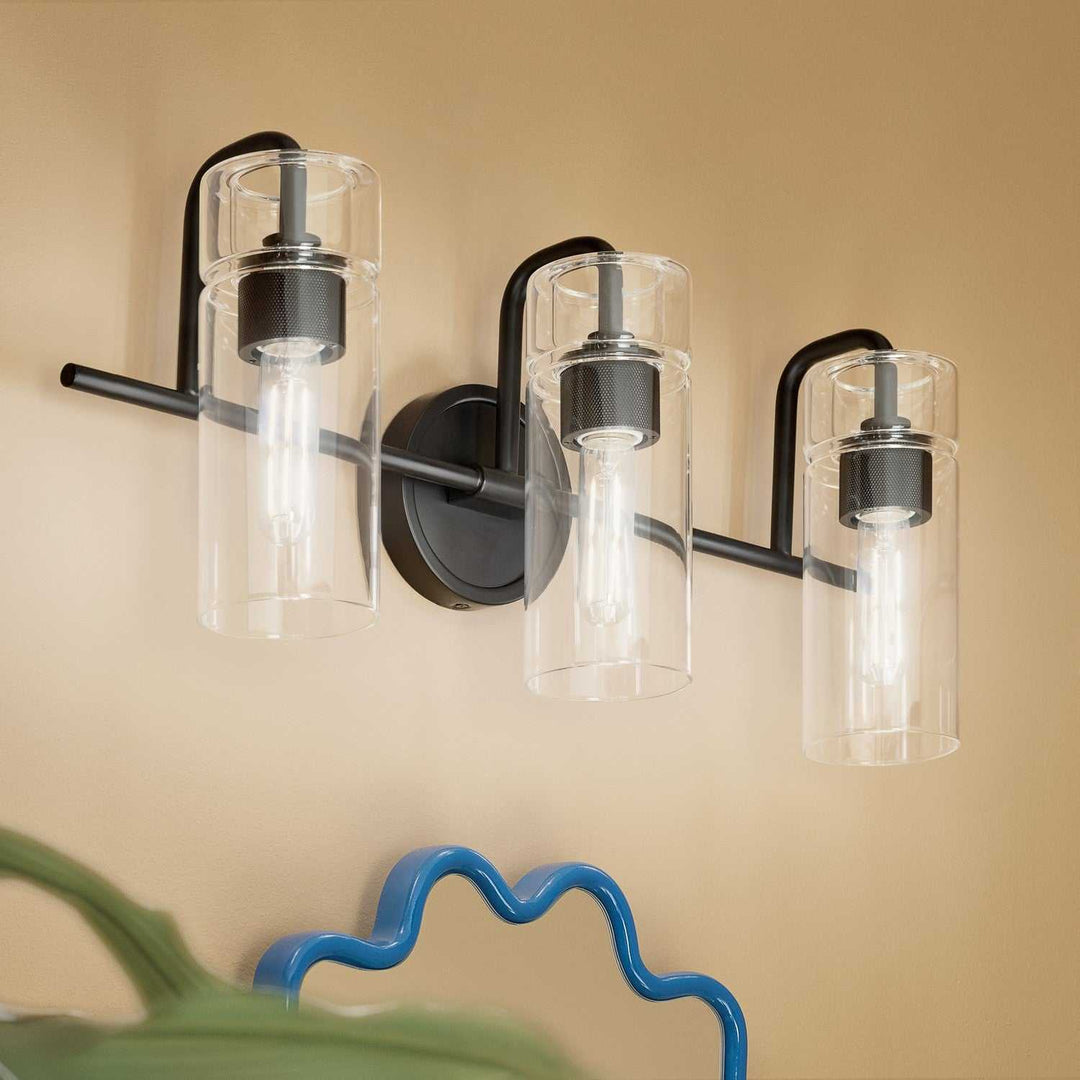 Kichler Canada - 55252BK - Three Light Bath - Niccol - Black