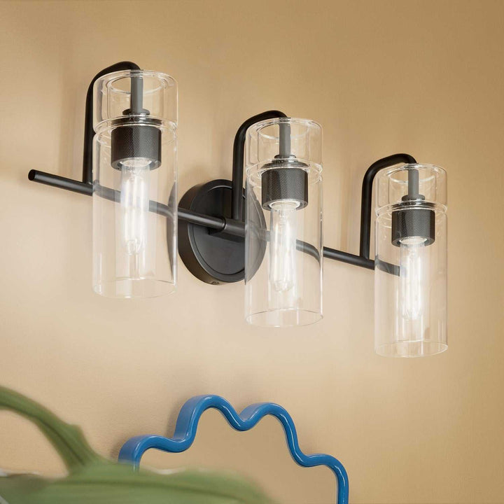 Kichler Canada - 55252BK - Three Light Bath - Niccol - Black