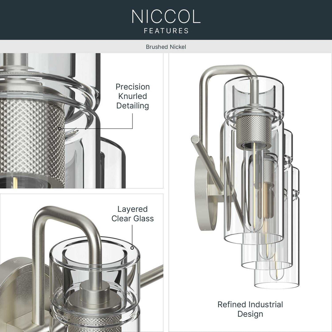 Kichler Canada - 55252NI - Three Light Bath - Niccol - Brushed Nickel