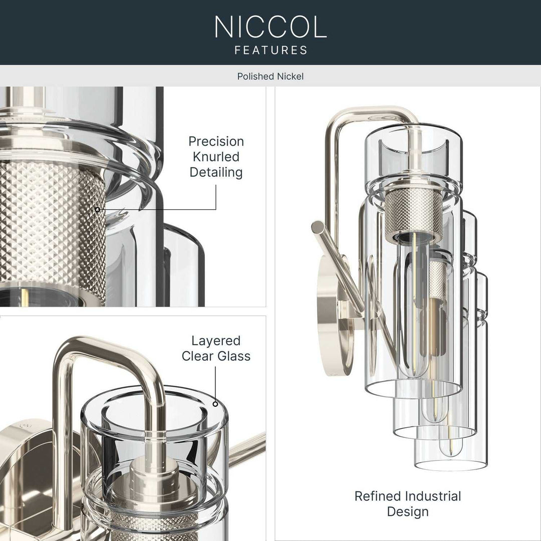 Kichler Canada - 55252PN - Three Light Bath - Niccol - Polished Nickel