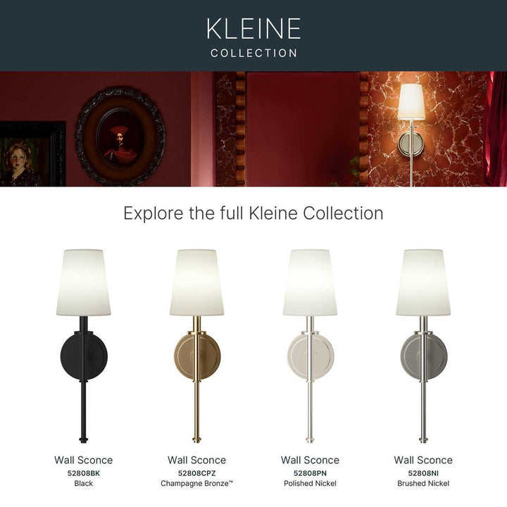 Kleine One Light Wall Sconce in Champagne Bronze Kichler Canada