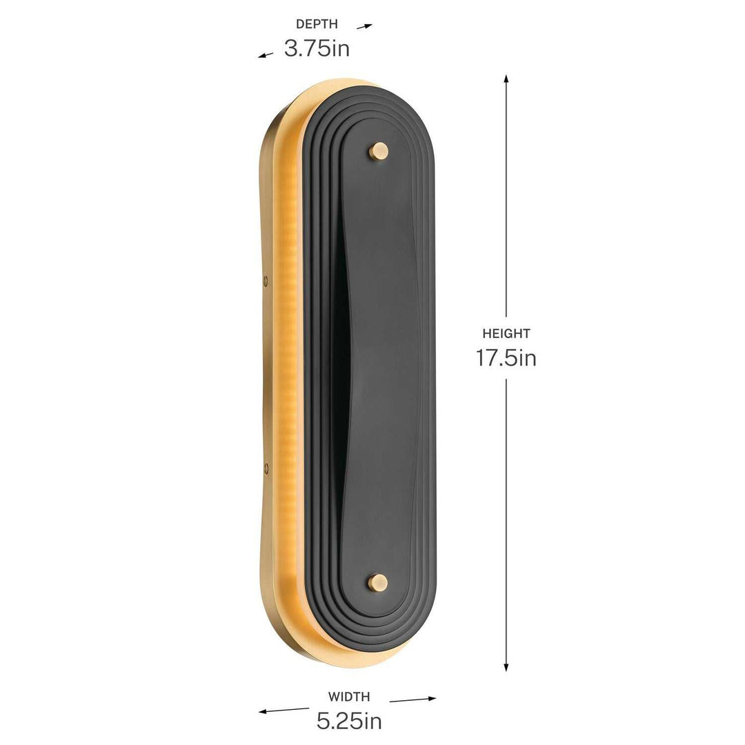 Kichler Canada - 52810LBRLED - LED Wall Sconce - Tauri - Lacquered Brass