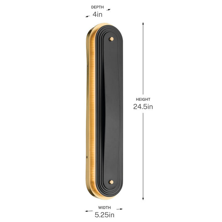 Kichler Canada - 52811LBRLED - LED Wall Sconce - Tauri - Lacquered Brass