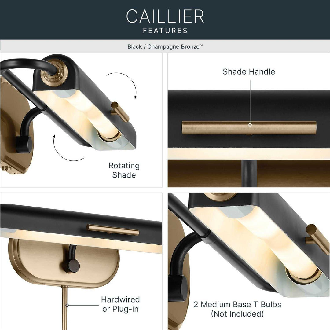 Kichler Canada - 52818BK - LED Picture Light - Caillier - Black