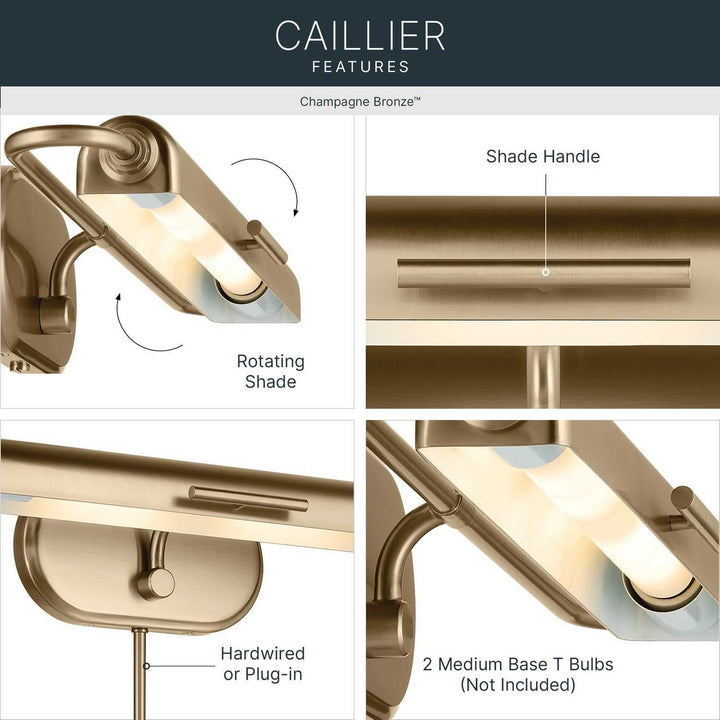 Kichler Canada - 52818CPZ - LED Picture Light - Caillier - Champagne Bronze