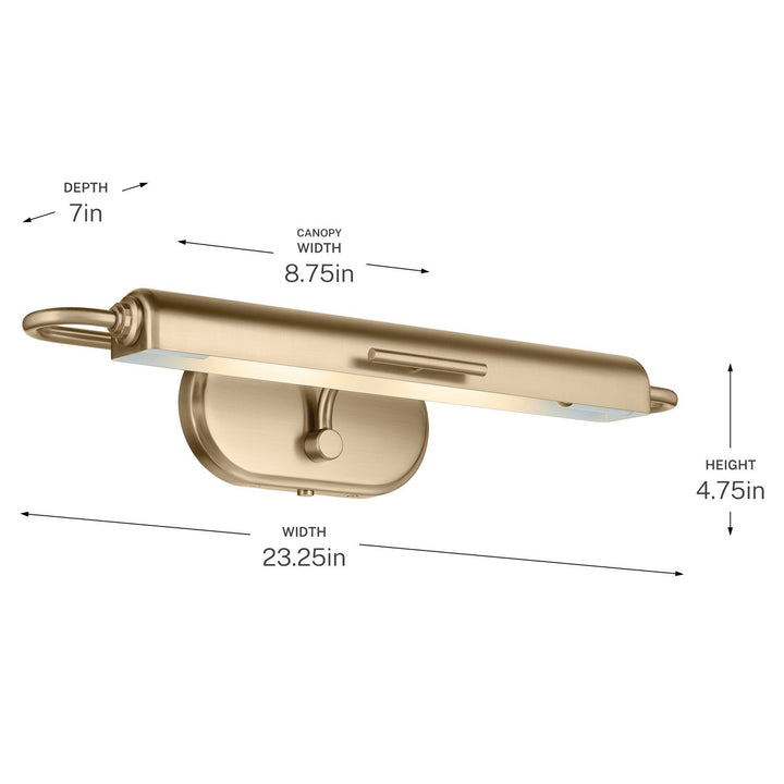 Kichler Canada - 52818CPZ - LED Picture Light - Caillier - Champagne Bronze