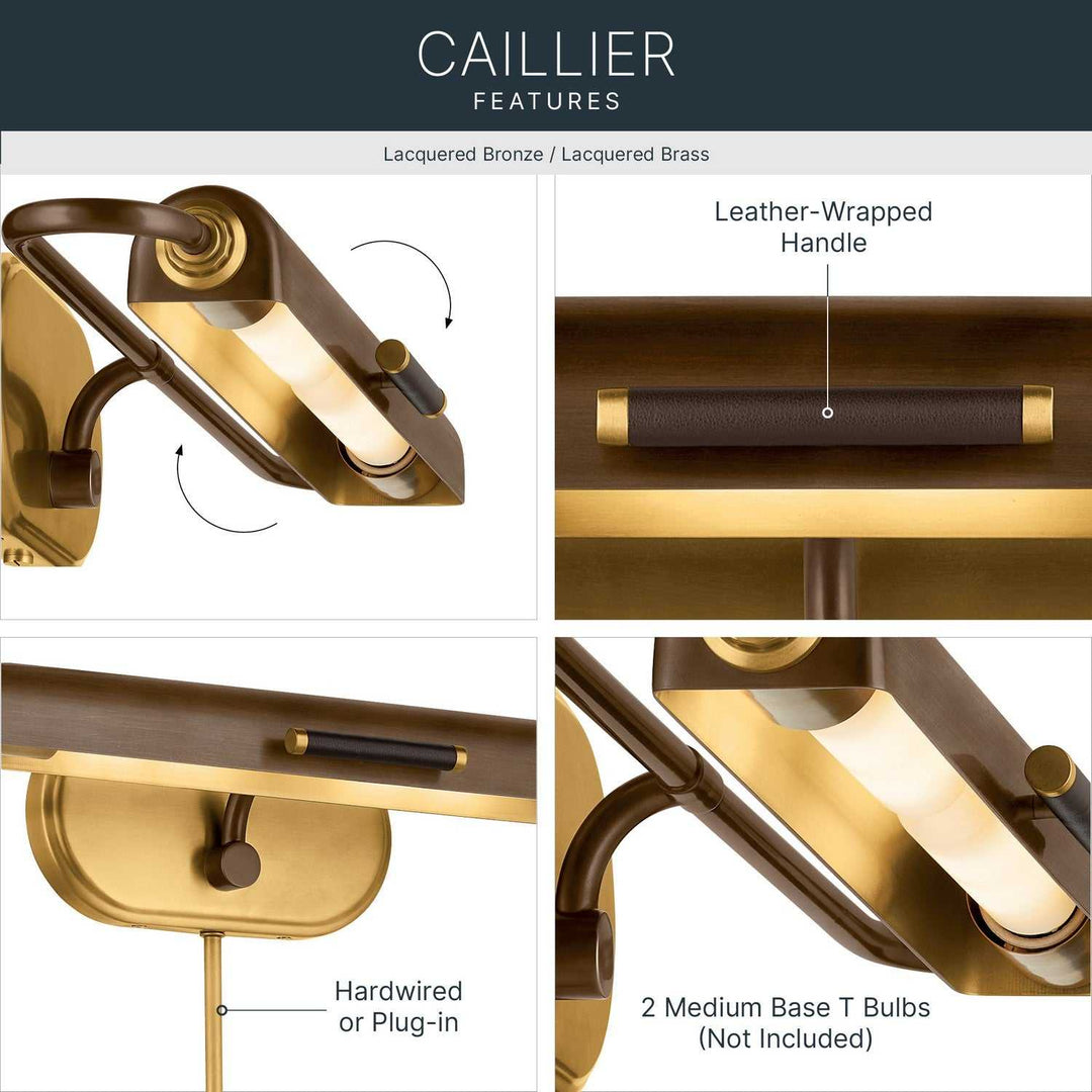 Kichler Canada - 52818LBZ - LED Picture Light - Caillier - Lacquered Bronze